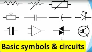 Basic electronics circuits and symbols explained | basic Electrical component symbols and circuits