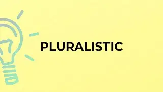 What is the meaning of the word PLURALISTIC?