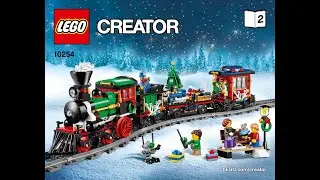 LEGO 10254 Christmas Train Instructions Building Winter Holiday Train
