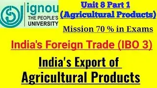 IGNOU- MISSION 70 %: M.COM IBO 3 UNIT 8 (PART 1) JUNE TEE EXPECTED Q&A