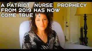 WAY BACK IN 2019 THE PATRIOT NURSE PREDICTED THIS  *EXACT MOMENT IN HAPPENING RIGHT NOW WOULD OCCUR!