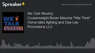 Cruiserweight Boxer Maurice 
