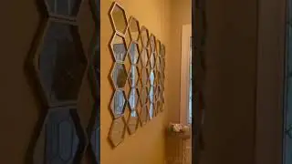 DIY Mirror Wall #walldeco #shorts