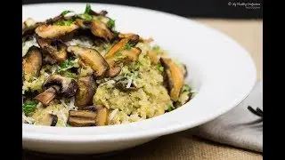 Roasted Mushroom and Quinoa Risotto