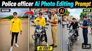 Police officer Ai photo editing | police officer photo prompt Google Gemini | ai police photo edit