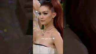 Gigi Hadid at met gala 2022 & 2021#gigihadid #fashion #model #metgala #fashionshow #runway #catwalk
