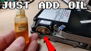 Reviving an old hard drive with some oil