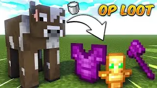 Minecraft PE/BE But, Cow Gives OP Items! | 1.21+ | mrgamingisop | Android/IOS, Windows, Switch, PS