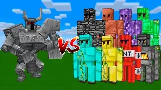 All Golems VS Ferrous Wroughtnaut in Minecraft