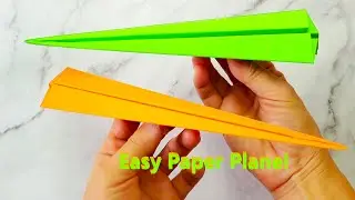 How to Fold a Simple Paper Plane Using One A4 Paper