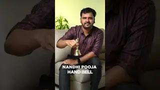 Brass Nandhi Pooja Hand Bell | Artisan Crafted for Puja & Home D&eacute;cor | Buy Online