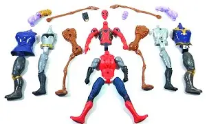 AVENGERS SUPERHERO TOYS SPIDER-MAN RED VS SIRENHEAT VS BATMAN VS THANOS...