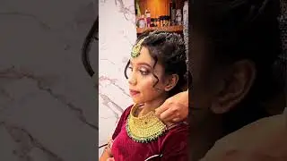 Haf Cut crease eye makeup 💄 ✨️ #eyemakeup #glitter #bride #ytshorts #shortsviral #makeupartist