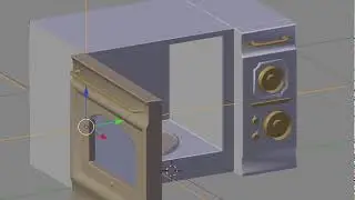 [Blender] Rotating Microwave Door