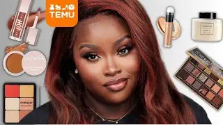 Full Face Using Temu Makeup| Try on Haul