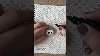 Panda on a Rock 🐼 Roztomil&aacute; panda na kam&iacute;nku &ndash; jednoduch&eacute; a radostn&eacute; tvořen&iacute;