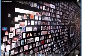 Collection Wall, huge interactive art display. Cleveland Museum of Art.