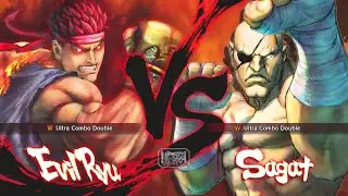 Ultra Street Fighter 4 - Evil Ryu Vs Sagat [Hardest]