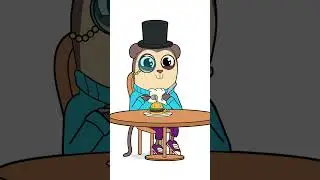 PUBLIC VS ALONE: Cartoon Eating Version (Animation Meme) #shorts