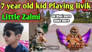 Little Zalmi Playing livik Funny gameplay | Zalmi gaming brother | Pubg mobile