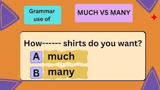 Much & Many Explained | Countable & Uncountable Nouns. English Lingo With IRAM.