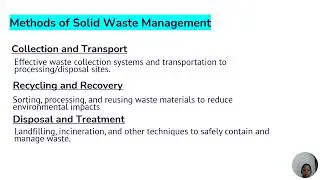 Effects of poor solid waste management and methods of solid waste management