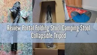 Review Portal Folding Stool Camping Stool Collapsible Tripod Portable Lightweight Fold away Small Ch