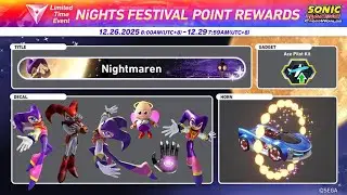PLAYING ONLINE IN SONIC RACING CROSSWORLDS NIGHTS EVENT!