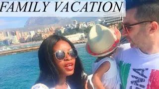 DAY AT THE BEACH||FAMILY VACATION VLOG ||INTERRACIAL COUPLE VLOG
