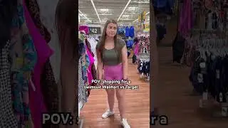 Swimsuit shopping Walmart vs Target. #shorts