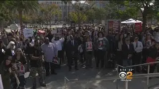 LA County Attorneys Take To Streets Of Downtown, Protest New Boss