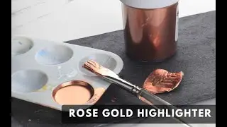 Rose Gold Ultra Highlighter Dust by Caljava - Metallic Rose Gold Highlighter for Cake decorating