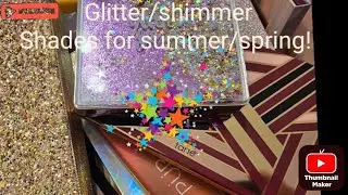 Shop your stash, Glitter/shimmer eyeshadow for summer/spring! #makeupchallenge #diy