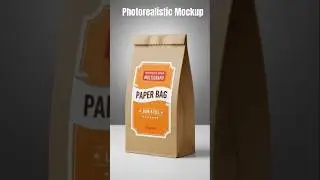 Premium Paper Bag Mockup | A Photorealistic Mockup for Your Brand .#PaperBagMockup
