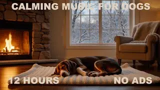 12 HOURS ✨ Calm Christmas Dog Sleep Sounds for Holiday Nights