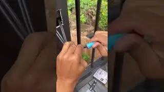 DIY Deck Post Lights Install #shorts