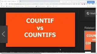 COUNTIF VS COUNTIFS