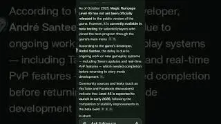 Magic rampage news of 45th level unlocked or release date on 2026 March