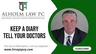 Two Important Things If You Have A Potential SIRVA Injury Claim: Keep a Diary and Tell Your Doctors