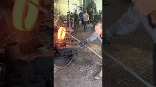 Inside the factory Factory Forging Line | Hot Steel Bearing Manufacturing #process #machine #forging