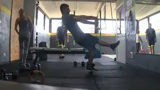 Amazing BODYWEIGHT exercise for QUADS! | ONE LEG Matrix Extensions on a bench.