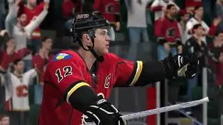 NHL 09 Gameplay - San Jose Sharks vs Calgary Flames