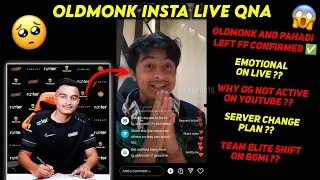 OLD MONK INSTA LIVE QNA | PAHADI AND MONKY LEFT FF CONFIRMED ✅ | FT. @naitikkhoshto17