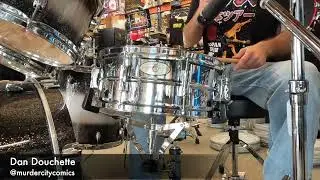 Pearl Custom Alloy 5x14 Sensitone Steel Snare Drum (preowned)