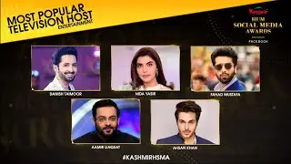 Nominations | Most Popular Television Host Entertainment | Kashmir HUM Social Media Awards 2020