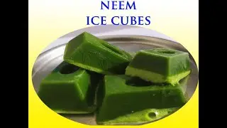 Neem ice cubes for acne