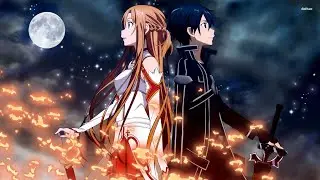 1 hour Sword art online - at nighfall ost (SAO)