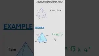 Find the Area of a Regular Tetrahedron