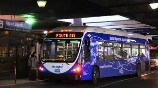 Massport Airport Shuttle NABI 42-BRT CNGs In Action