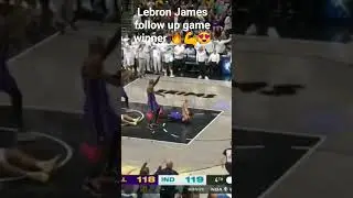 lebron James follow up game winner #nba #lebronjames #lbj #lakers